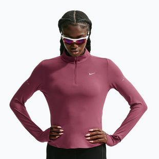 Women's running sweatshirt Nike Swift Dri-FIT UV 1/4-Zip pink smoke