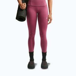 Women's leggings Nike One pink smoke/white