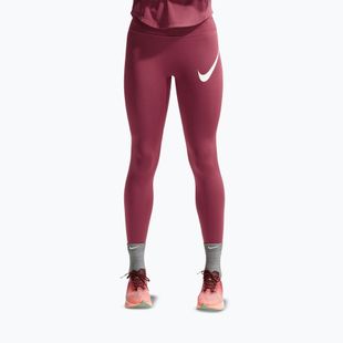 Women's leggings Nike Tempo Swoosh Run pink smoke/white