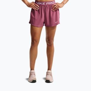 Women's training shorts Nike Pro pink smoke/white