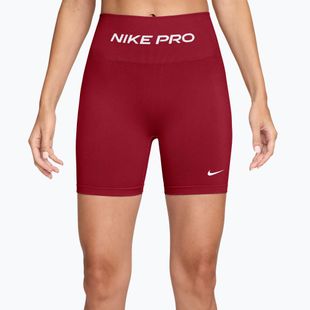 Women's training shorts Nike Pro Seamless tough red/white