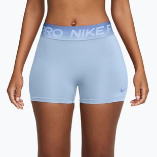 Women's training shorts Nike Pro hydrogen blue/aluminum