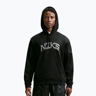 Men's training sweatshirt Nike Dri-FIT UV Pullover Hoodie black/white
