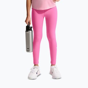 Children's leggings Nike One playful pink/white
