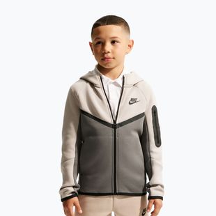 Children's sweatshirt Nike Sportswear Tech Fleece moon particle/cave stone/black/black