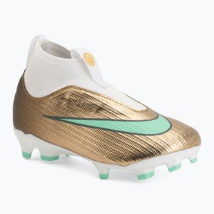 Children's football boots Nike Jr. Mercurial Superfly 11 Academy "Kylian Mbappé" metallic gold/green glow