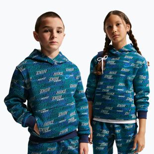 Children's sweatshirt Nike Sportswear Club Fleece bright spruce/midnight navy/game royal