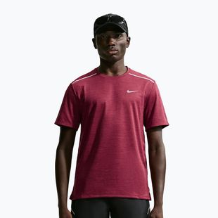Men's running shirt Nike Miler Dri-Fit UV tough red/mystic dates