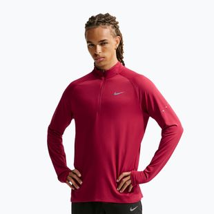 Men's running sweatshirt Nike Stride 1/4 Zip Dri-Fit tough red