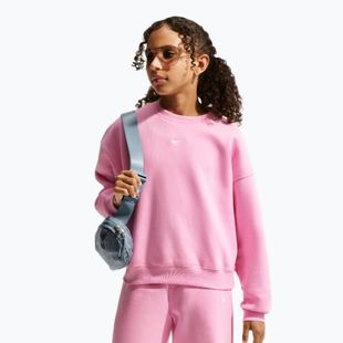 Children's sweatshirt Nike Sportswear Studio pink rise/white