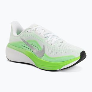 Women's running shoes Nike Pegasus 42 white/green strike/metallic silver