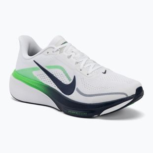 Men's running shoes Nike Pegasus 42 white/green spark/midnight navy