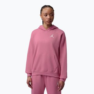 Women's sweatshirt Jordan Fleece Hoodie desert berry/white