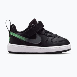 Children's shoes Nike Court Borough Low black/smoke grey/white/illusion green