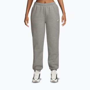Women's trousers Nike Studio Fleece dark grey heather/sail