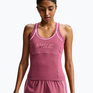 Women's training shirt Nike One pink smoke/pink rise/mystic dates/white
