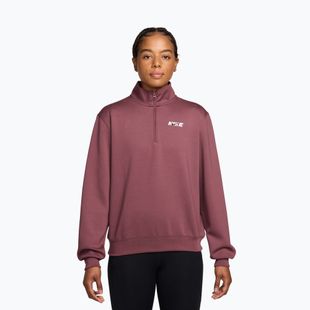 Women's training sweatshirt Nike Studio Fleece Sport pink smoke/mystic dates/white