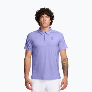 Men's tennis shirt Nike Court Advantage purple pulse/gridiron