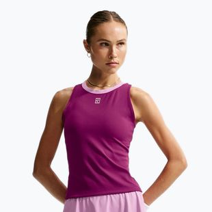 Kids tennis t-shirt Nike Court Advantage true berry/white