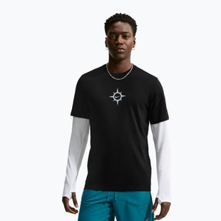 Men's running shirt Nike Dri-Fit Graphic black/action grape