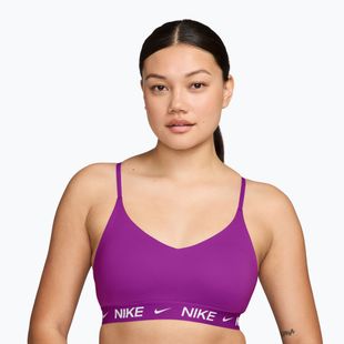 Women's sports bra Nike Dri-Fit Indy Light Support vivid purple