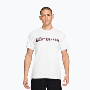 Men's running shirt Nike Dri-Fit Running T-Shirt white/mystic dates