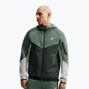 Men's sweatshirt Nike Tech Windrunner Full Zip camo green/black spruce/chrome yellow