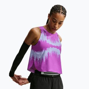 Women's running shirt Nike AeroSwift vivid purple/purple dynasty