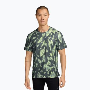 Men's running shirt Nike Miler Dri-Fit UV camo green