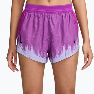 Women's running shorts Nike AeroSwift vivid purple/purple dynasty