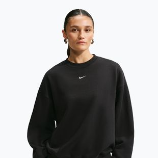 Women's sweatshirt Nike Studio Fleece Medium Weight total black/sail