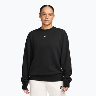Women's sweatshirt Nike Studio Fleece Lightweight total black/sail