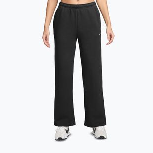 Women's trousers Nike Studio Fleece total black/sail