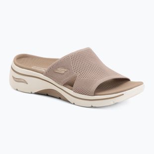 Women's slides SKECHERS Go Walk Arch Fit 2.0 Dakota brown