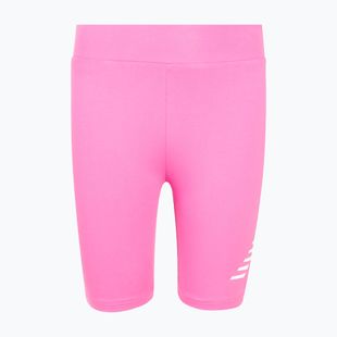 Children's shorts New Balance Stacked Logo Cycle pink satin