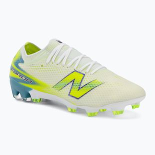 Football boots New Balance Furon Pro V9 FG white/alkaline green