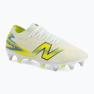 Football boots New Balance Furon Pro V9 SG white/alkaline green