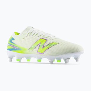 Football boots New Balance Furon Pro V9 SG white/alkaline green