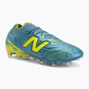 Football boots New Balance Tekela Elite Low V5 FG metallic blue/alkaline green/team navy