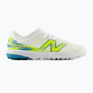 Children's football boots New Balance Furon Team V9 TF white/alkaline green