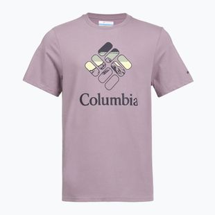 Men's T-shirt Columbia CSC Seasonal Graphic shale purple/heavenly stacked gem