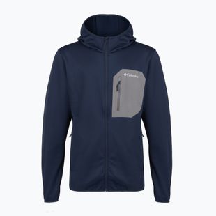 Men's trekking sweatshirt Columbia Tall Heights Hdd Grid Fleece Full Zip collegiate navy/city grey