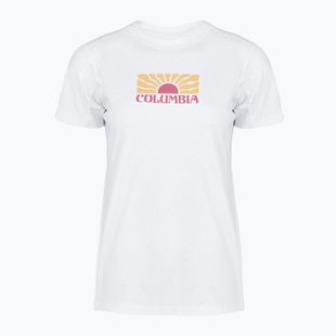 Women's T-shirt Columbia Ruby Springs Graphic Fitted white/brandrise