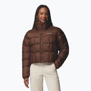 Women's insulated jacket Columbia Puffect III Cropped tobacco