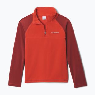 Children's fleece sweatshirt Columbia Glacial Half Zip super sonic/red oxide