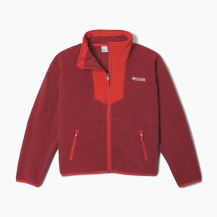 Children's fleece sweatshirt Columbia Sequoia Grove Full Zip Fleece red oxide/super sonic