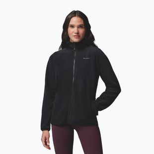 Women's fleece sweatshirt Columbia Pacific Arch 200 Hooded Full Zip Fleece Black