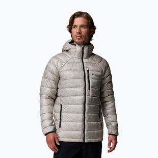 Men's down jacket Columbia Arctic Crest Down Hooded flint grey