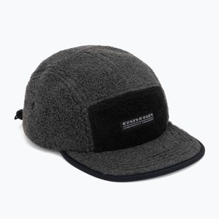 Baseball cap Columbia Creek Side Thermal 5 Panel charcoal heather fleece/black ripstop