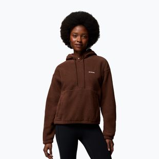 Women's fleece sweatshirt Columbia Timber Meadow MTR Fleece Hoodie tobacco